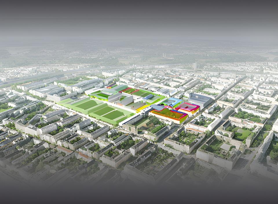 Schematische Standortansicht von Wien 1050 mit markiertem Kanzleistandort in ruhiger Wohnlage